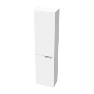 Kúpeľňová skrinka vysoká Ravak Classic II 40x160x26 cm v šedej farbe lesk X000001475