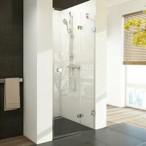 RAVAK - Brilliant Sprchové dvere dvojdielne BSD2-100 R, pravé, 990 mm – 1005 mm, farba chróm, sklo transparent 0UPAAA00Z1