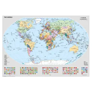 Ravensburger Puzzle Politická mapa sveta s vlajkami 1000 dielikov