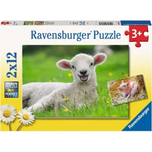 Ravensburger Puzzle Mláďatá 2 x 12 dielikov
