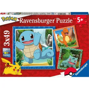 Ravensburger Puzzle Pokémon Ravensburger - Vypusťte Pokémony 3x49 dielikov