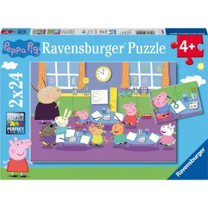 Ravensburger puzzle 090990 Prasiatko Peppa 2× 24 dielikov