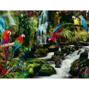 Ravensburger Puzzle Farebné papagáje v džungli 2000 dielikov