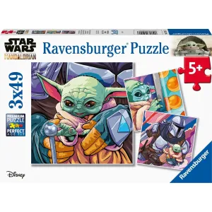 Ravensburger puzzle 052417 Star Wars: Mandalorian 3× 49 dielikov