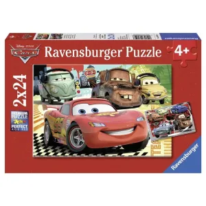 Ravensburger puzzle 089598 Disney Pixar: Autá: Nové dobrodružstvo 2× 24 dielikov