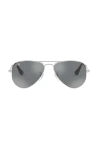 Detské slnečné okuliare Ray-Ban Junior Aviator šedá farba, 0RJ9506S-Lustrzane