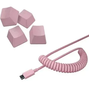 Razer PBT Keycap + Coiled Cable Upgrade Set – Quartz Pink – US/UK