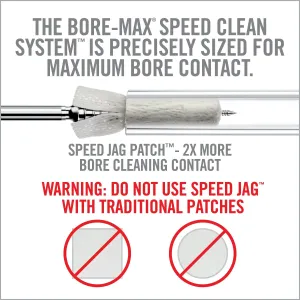 Čistiace handričky Bore-Max Speed Jag Real Avid®, 250 ks – Biela (Farba: Biela, Kaliber: .22 LR)