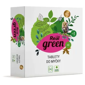 REAL GREEN CLEAN Tablety do umývačky 40 ks