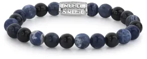 Rebel&Rose Obrúbený náramok Blue Rocks RR-80045-S 19 cm - L