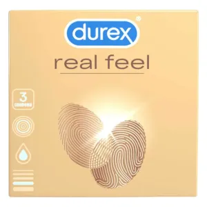 Durex Real Feel - bezlatexové kondómy (3 ks) #1814887
