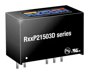 Recom Power R15P21503D Dc-Dc Converter, 2 O/p, 2W