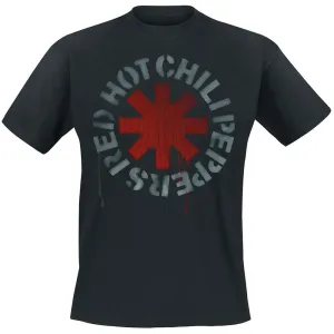 Red hot chili peppers tričko Red Hot Chili Peppers tričko Stencil čierne Čierna XXL