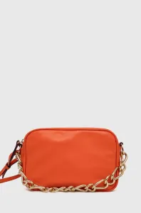 Kožená kabelka Red Valentino oranžová farba #6986365