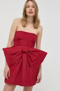 Šaty Red Valentino červená farba, mini, áčkový strih #243347