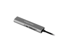 Adaptér KRUGER & MATZ (HUB) USB C na port HDMI / USB3.0 / SD / MicroSD #3752444