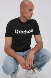 Bavlnené tričko Reebok Street GJ0136 čierna farba, s potlačou, GJ0136.100042232