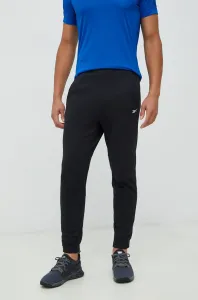 Tréningové nohavice Reebok Dmx Interlock pánske, čierna farba, jednofarebné