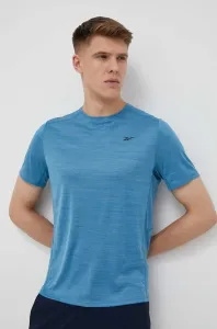 Tréningové tričko Reebok tyrkysová farba, melanžové