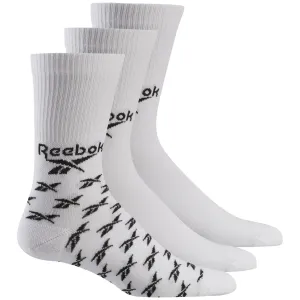 Ponožky Reebok CL FO Crew Sock 3 PÁRY Biela #164520