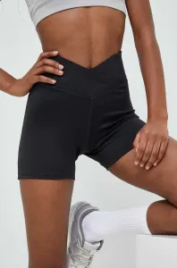 Tréningové šortky Reebok Workout Ready čierna farba, jednofarebné, vysoký pás #6313096