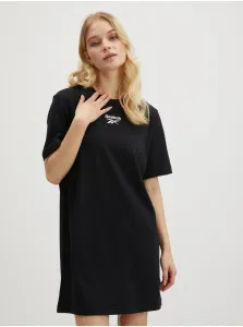 Šaty Reebok HA4326 čierna farba, mini, rovný strih #210067