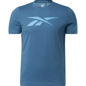 Reebok GS VECTOR TEE Pánske tričko, modrá, veľkosť M #5695695