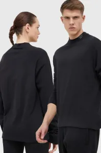 Bavlnené tričko s dlhým rukávom Reebok Classic čierna farba, jednofarebný #8478831