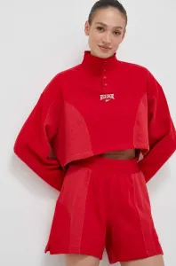 Bavlnená mikina Reebok Classic dámska, červená farba #8641721