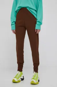 Bavlnené nohavice Reebok Classic H46816 dámske, hnedá farba, jednofarebné #5578319