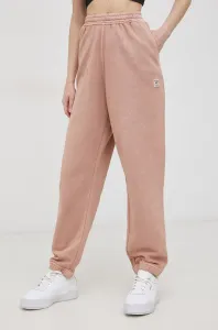 Bavlnené nohavice Reebok Classic H49296-CANCOR, dámske, ružová farba, jednofarebné