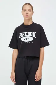 Bavlnené tričko Reebok Classic čierna farba #8765645