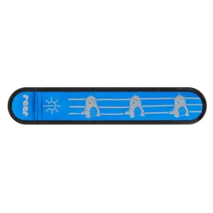 REER - Páska reflexná s LED svetlom - modrá