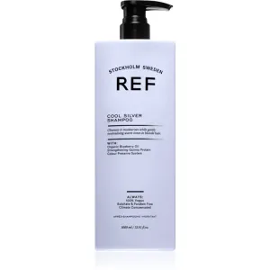 REF Cool Silver Shampoo neutralizujúci šampón pre platinovo blond a šedivé vlasy 1000 ml