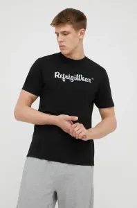 Bavlnené tričko RefrigiWear čierna farba, s potlačou #233029