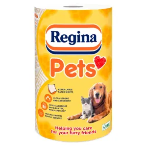 Regina Pets papierové utierky pre domácich miláčikov 3 vrst