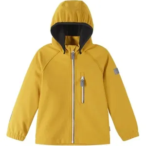 REIMA VANTTI Detská softshellová bunda, žltá, veľkosť 134