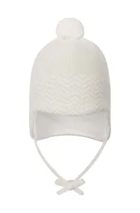 Detská čiapka Reima biela farba biela, vlnená #7007874