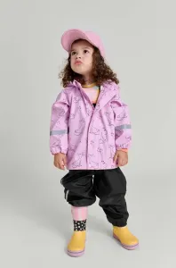Detská bunda a nohavice Reima Moomin Plask fialová farba