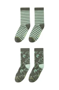 Detské ponožky Reima Parit zelená farba #9080427