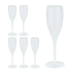 Sada 6ks plastových pohárov na šampanské RD44221