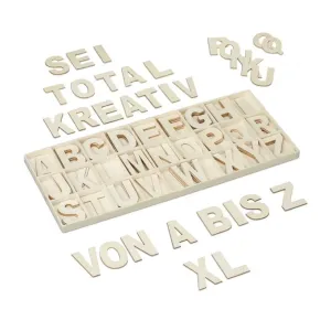 Sada drevených písmen XL 104 ks, RD28685