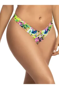 Viacfarebné kvetované plavkové tangá High Cut Cheeky Bikini Jungle #6756953