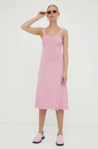 Šaty Remain ružová farba, mini, priliehavá