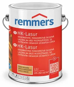 REMMERS HK LASUR - Tenkovrstvá olejová lazúra REM - ebenholz 0,75 L