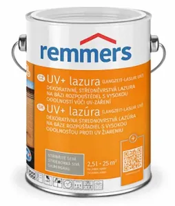 REMMERS UV+ LASUR - Dekoratívna strednovstvá lazúra REM - nussbaum 2,5 L