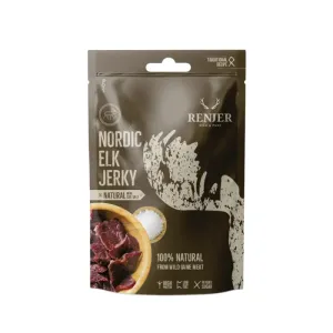 Sušené losie mäso Elk Jerky - Renjer morská soľ 15 x 25 g