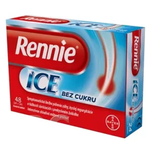 Rennie ICE bez cukru 24 + 24 žuvacích tabliet