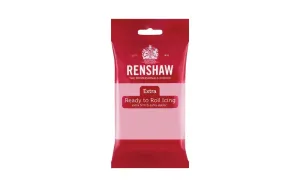 Ružová poťahovacia hmota - rolovaný fondán Pink Renshaw 250 g - Renshaw