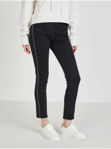 Black Womens Shortened Straight Fit Jeans Replay - Women #707141
